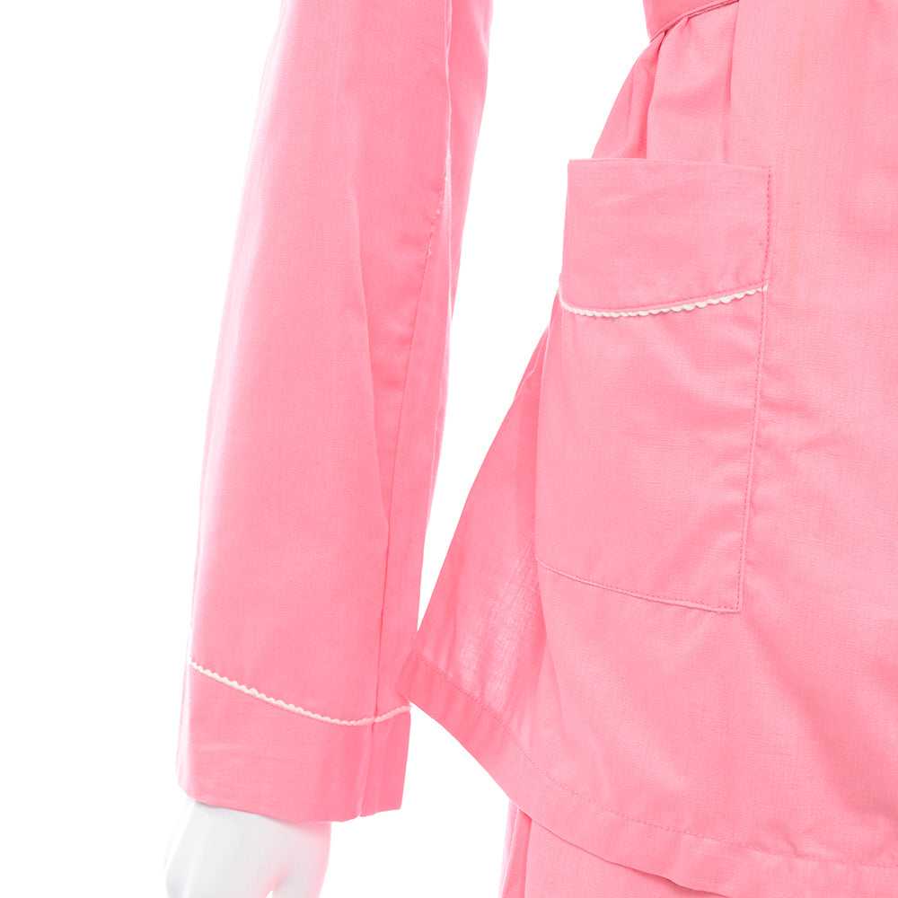 1970s Pink Cotton Vintage Pajama Set Deadstock fr… - image 6