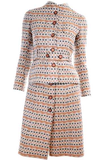 1970s Vintage Emanuel Ungaro Knit Dress & Jacket S