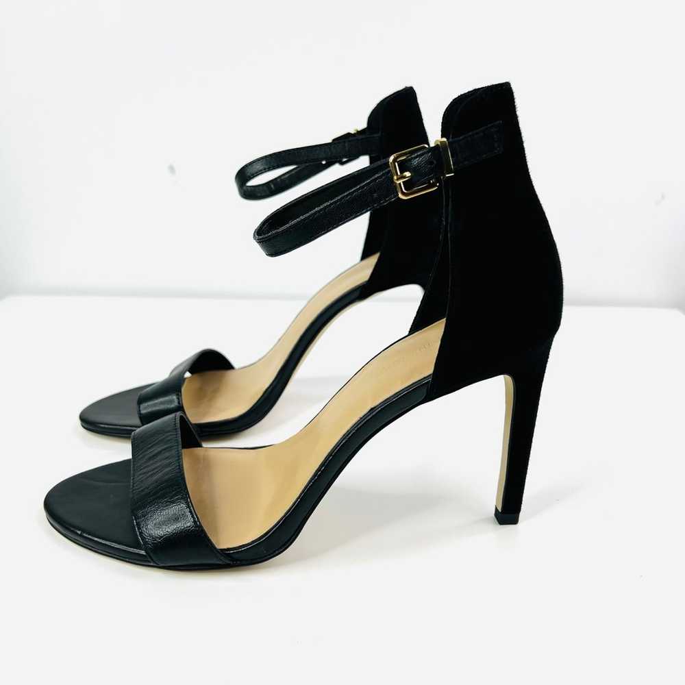 Saks Fifth Avenue Black Ankle Strap Classic Heels - image 2