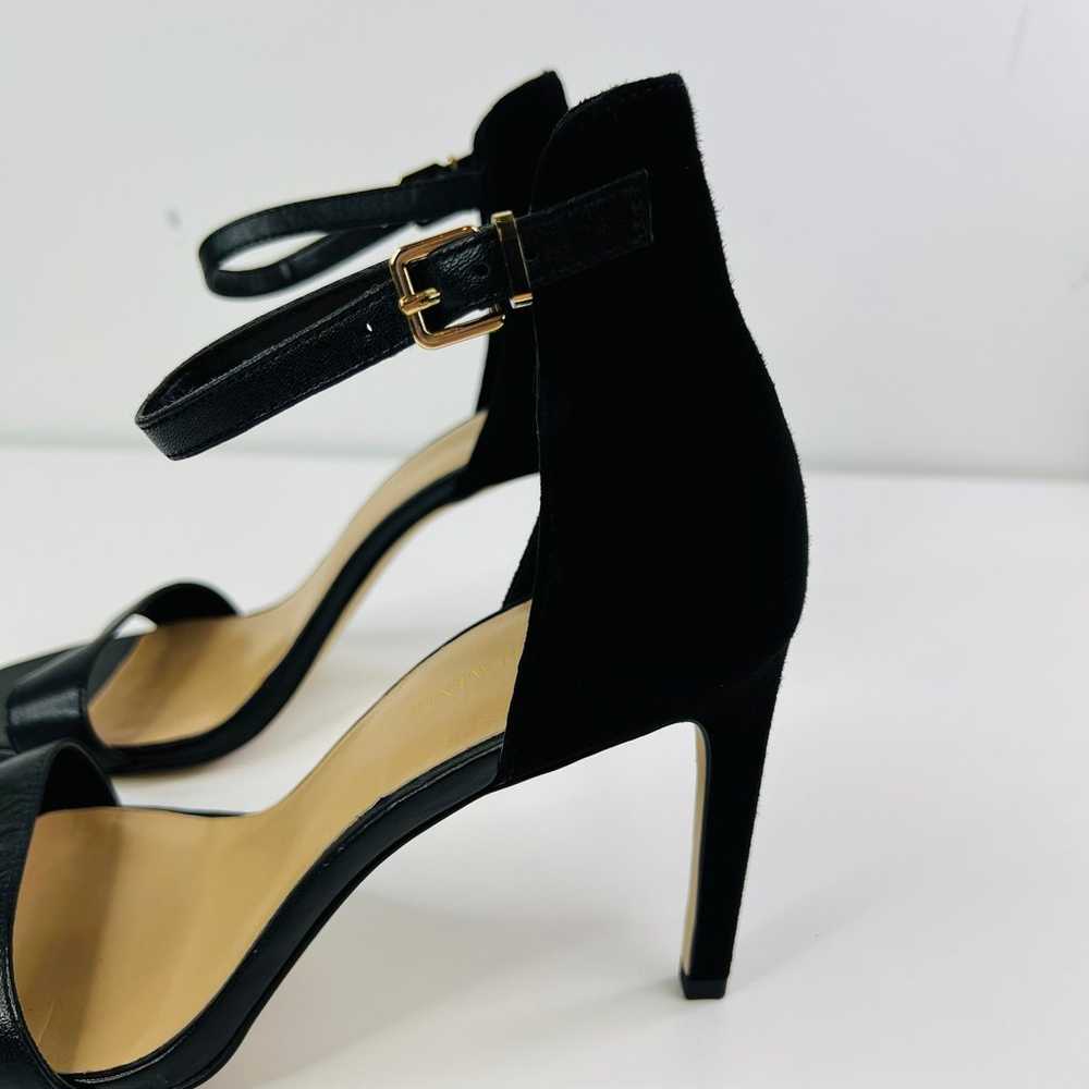 Saks Fifth Avenue Black Ankle Strap Classic Heels - image 5