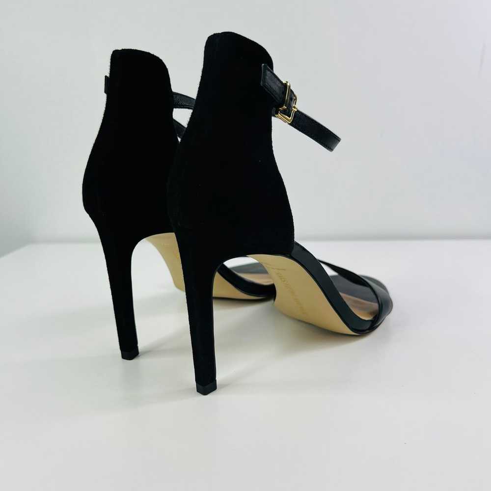 Saks Fifth Avenue Black Ankle Strap Classic Heels - image 7