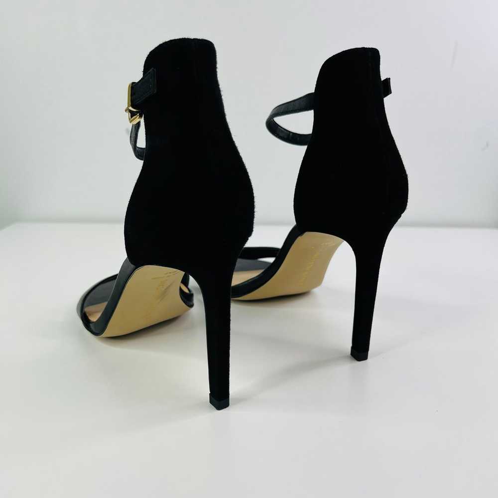 Saks Fifth Avenue Black Ankle Strap Classic Heels - image 8