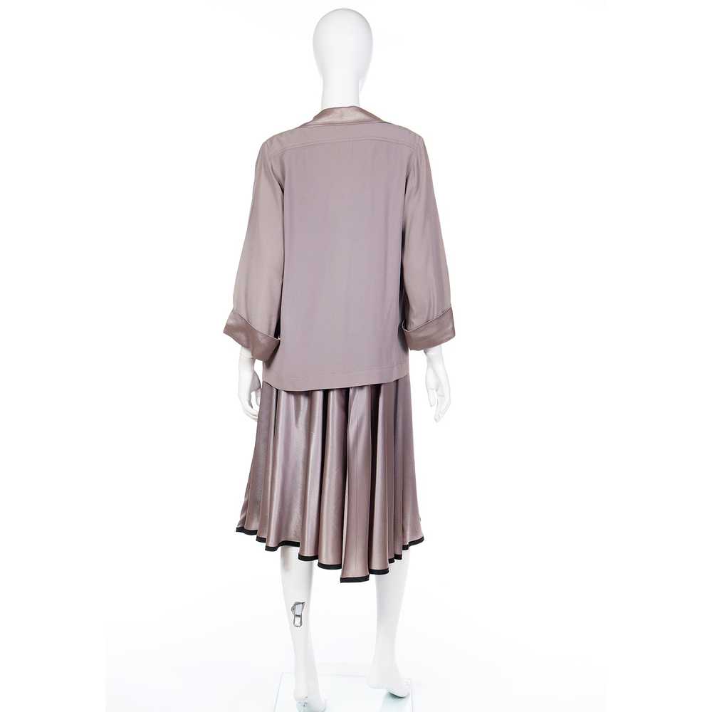 1970s Yves Saint Laurent YSL 3 pc Purple Skirt Bl… - image 5