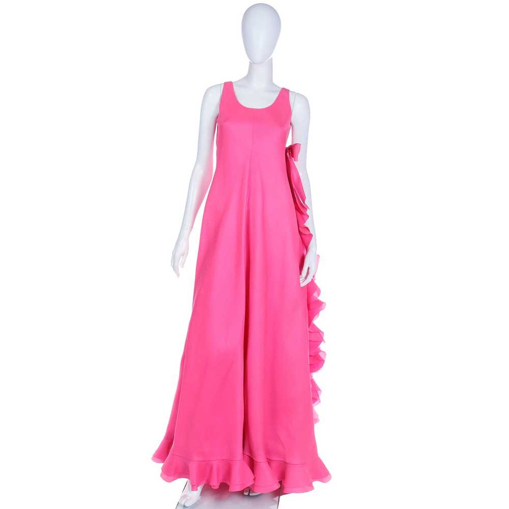 1971 Christian Dior Haute Couture Pink Evening Dr… - image 12