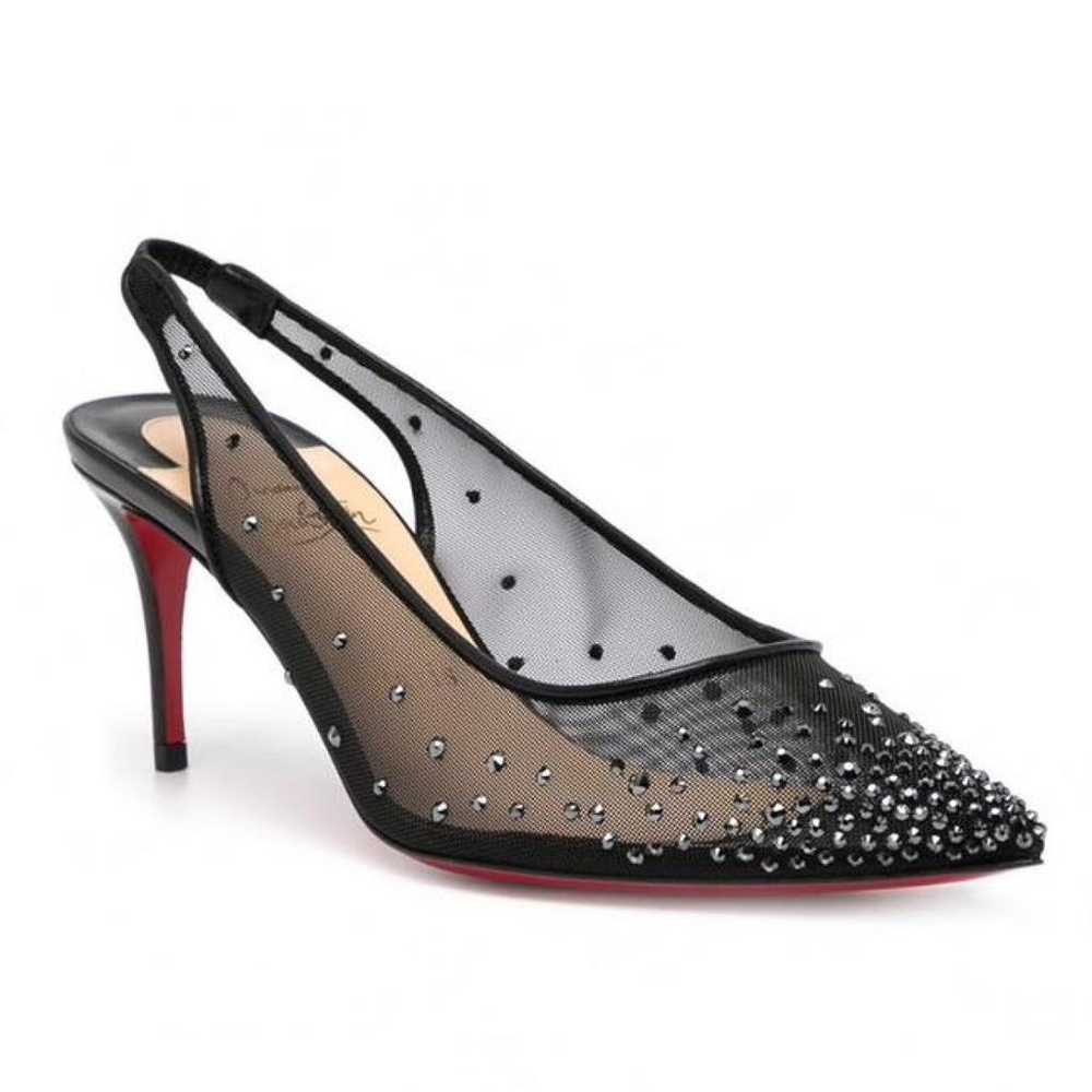 Christian Louboutin Follies Strass leather heels - image 2