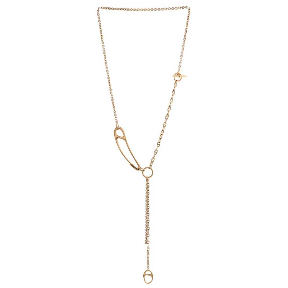 Hermès Pink gold necklace - image 3