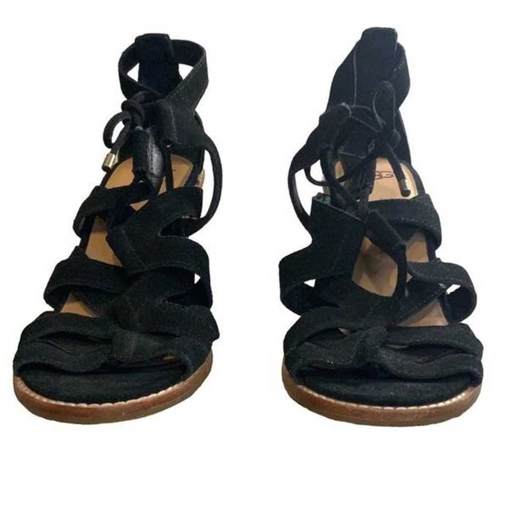 UGG Suede Block Heel Sandals - image 8