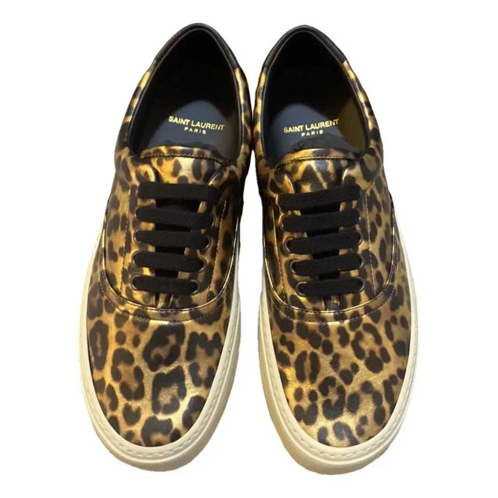 Saint Laurent Venice leather low trainers - image 1