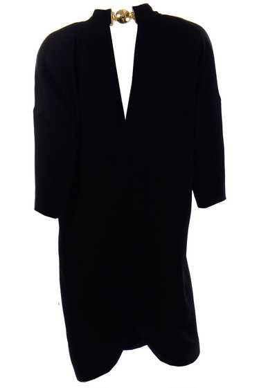 1980s Gianfranco Ferre Vintage Black Evening Dress