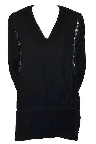 1980s Kevan Hall Couture Vintage Silk Blend Black 