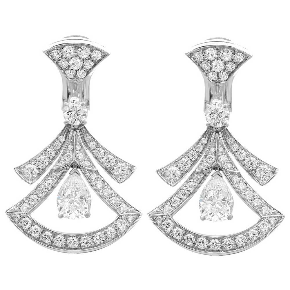 Bvlgari White gold earrings - image 1