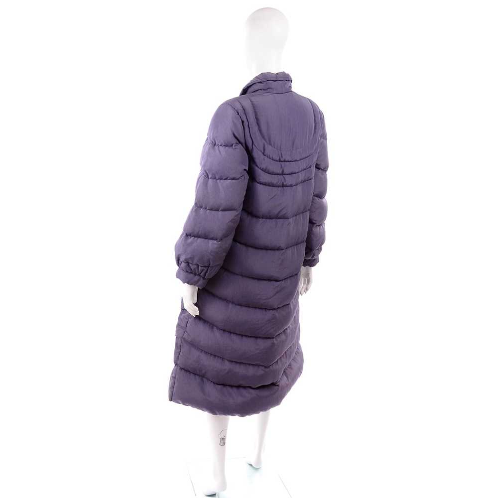 1980s Purple Quilted Bill Blass Vintage Puffer Co… - image 5