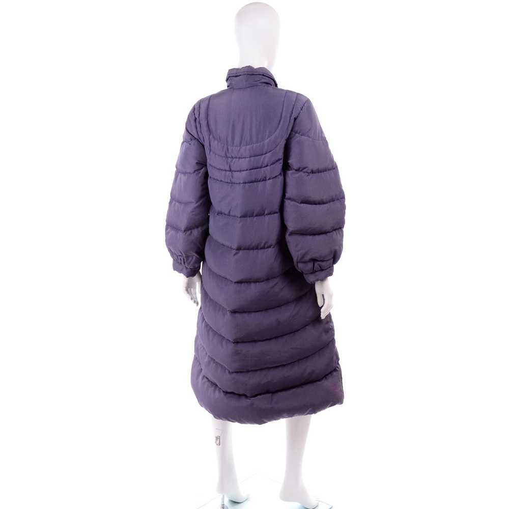 1980s Purple Quilted Bill Blass Vintage Puffer Co… - image 6