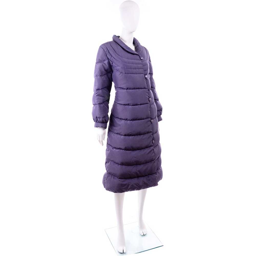 1980s Purple Quilted Bill Blass Vintage Puffer Co… - image 7