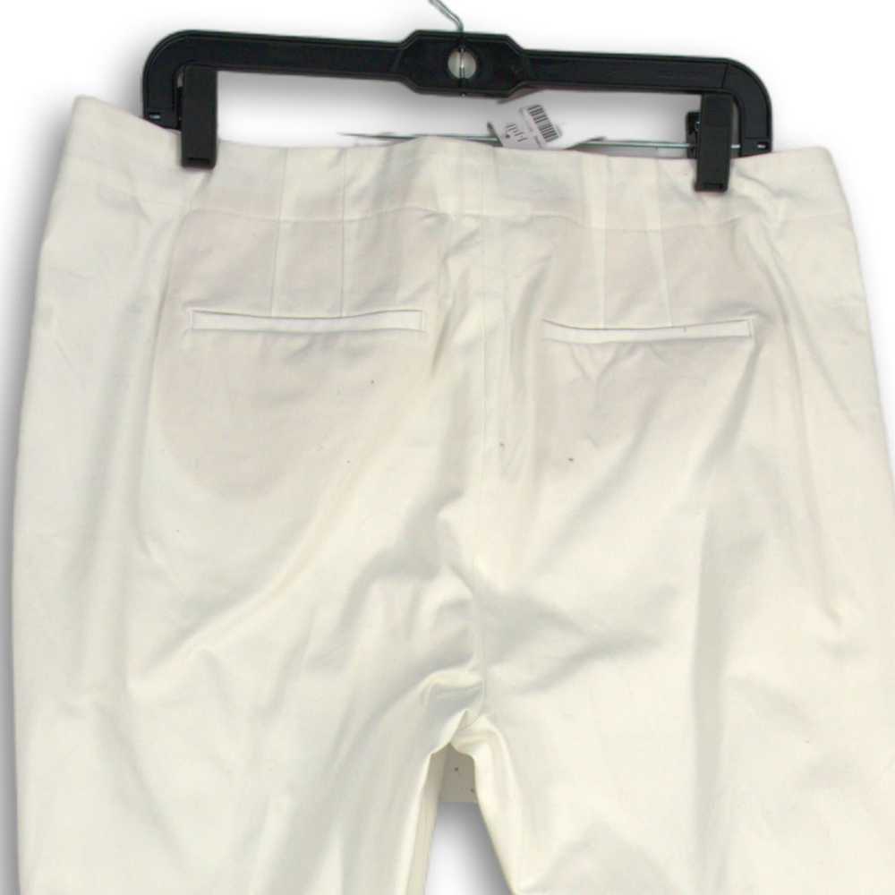 J. Jill NWT Womens White Flat Front Slash Pocket … - image 4