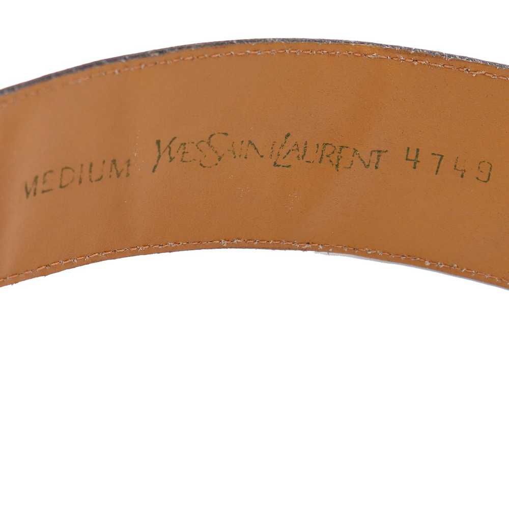 1980s Yves Saint Laurent Deadstock Leather Belt W… - image 9