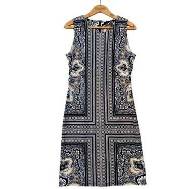 J McLaughlin Sophia Paisley Shift Dress Size S Bl… - image 1