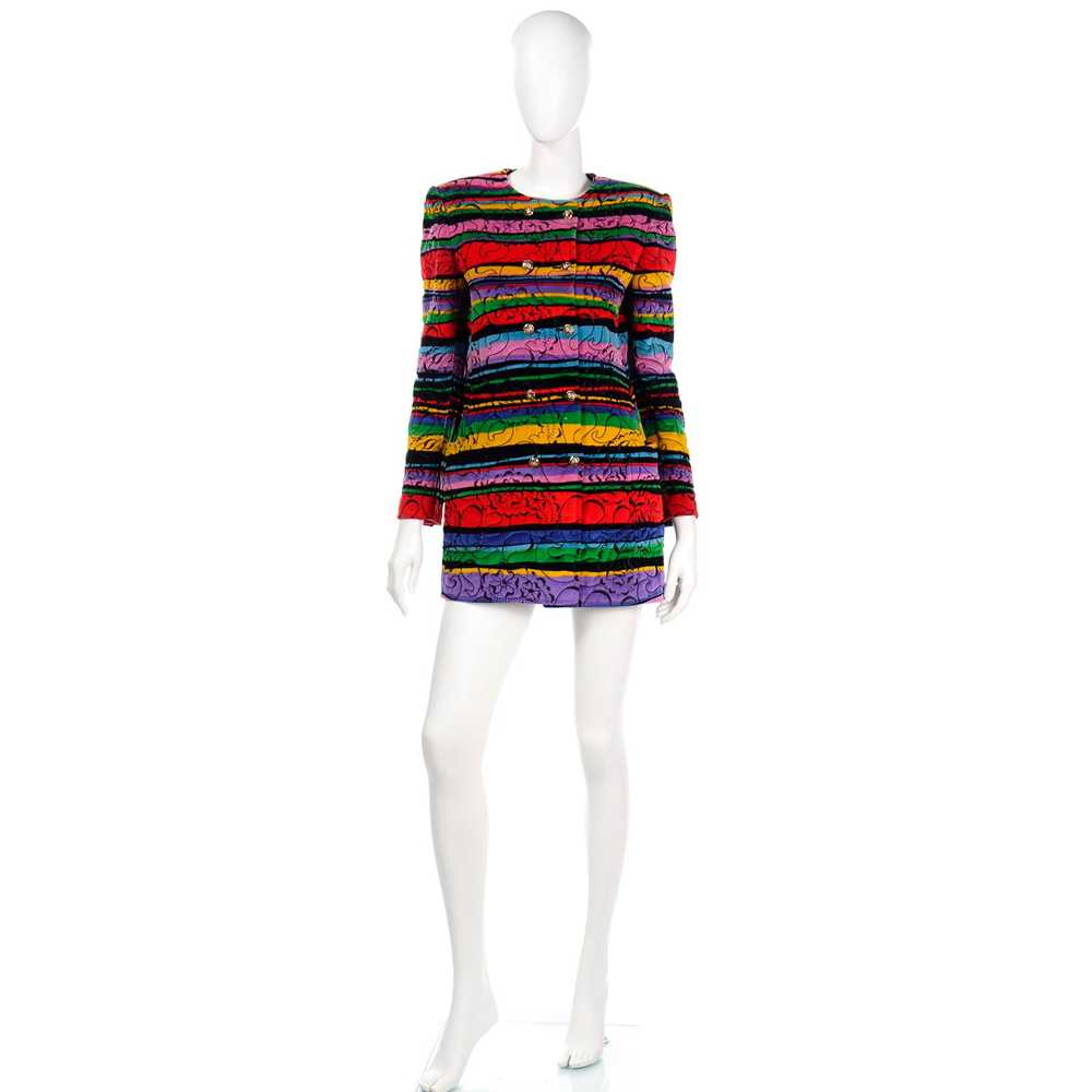 1990s Emanuel Ungaro Parallele Colorful Quilted F… - image 10
