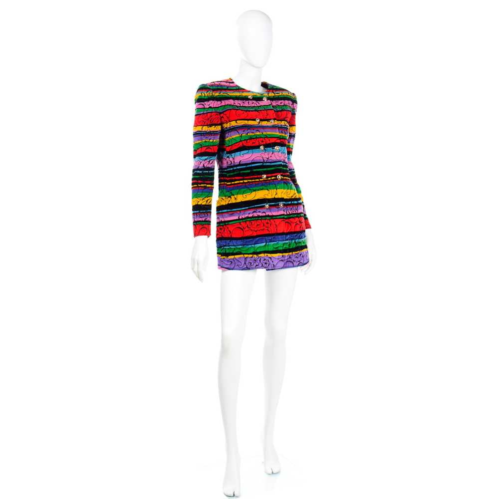 1990s Emanuel Ungaro Parallele Colorful Quilted F… - image 11