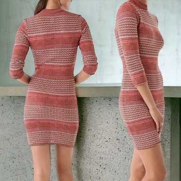 FREE PEOPLE Knit Sweater Bodycon Retro Style Dres… - image 1
