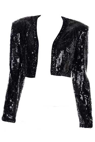 1990s Fabrice Silhouette Beaded & Sequin Cropped B