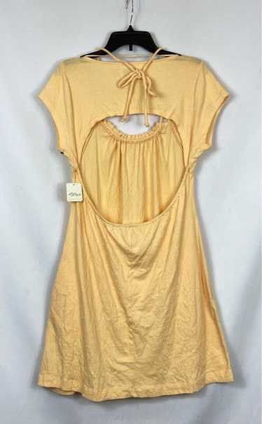 Free People Yellow Casual Dress - Size Large - image 1