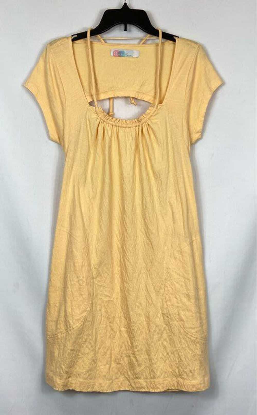 Free People Yellow Casual Dress - Size Large - image 2