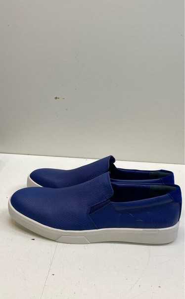 Calvin Klein Ivo Blue Leather Slip On Sneakers Men
