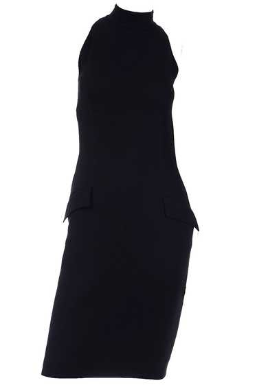 1990s Valentino Boutique Vintage Black Dress With 