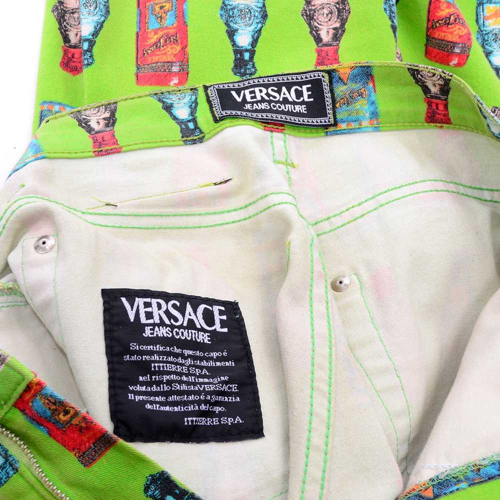 1990s Versace Jeans Couture Apple Green Bottle Pr… - image 10