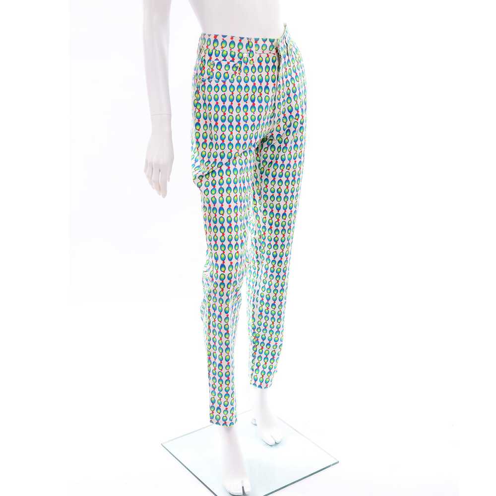 1990s Versace Jeans Couture Stylized Olive Print … - image 4