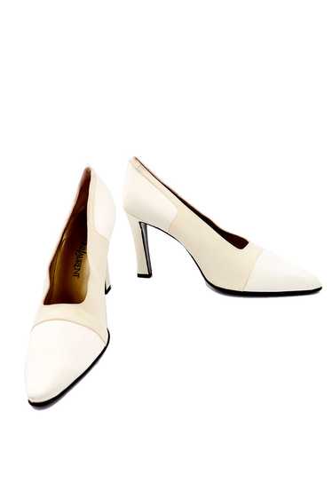 1990s Yves Saint Laurent Two Toned Ivory & Cream H