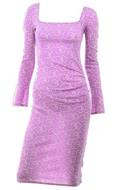 1998 Gianni Versace Couture Pink Silk Vintage Dre… - image 1