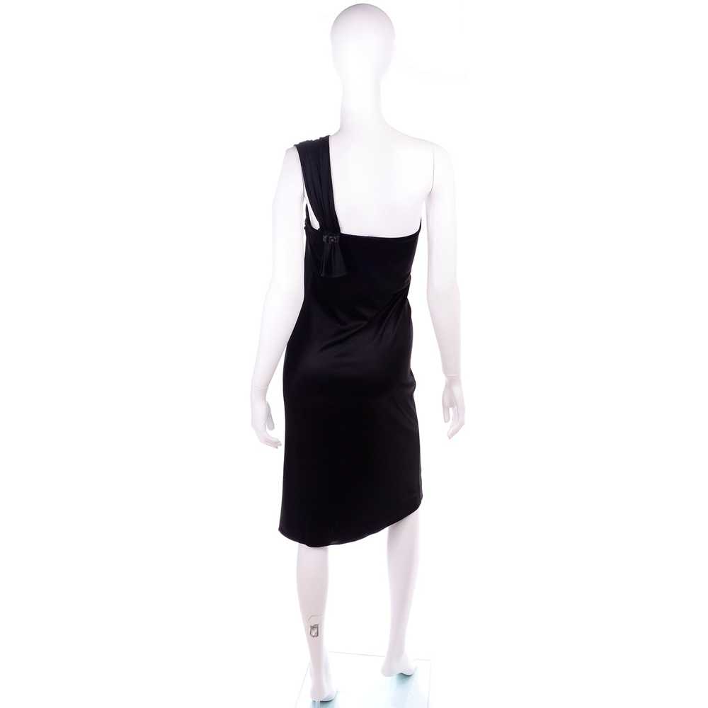 1998 Gianni Versace Vintage Black Dress W One Sho… - image 5