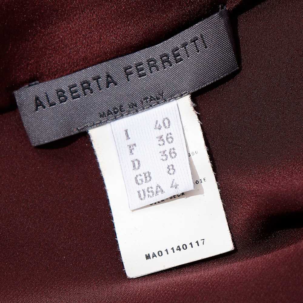 2000s Alberta Ferretti Brown Silk Charmeuse Vinta… - image 8
