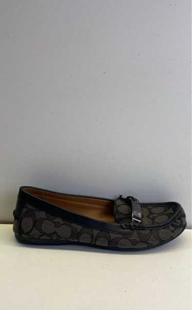 Coach Olive Monogram Loafers Size 7.5 Black