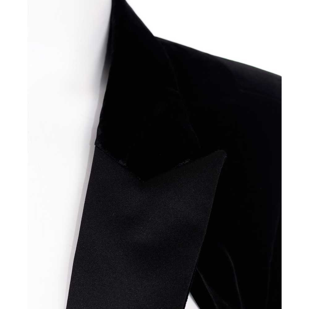 2000s Saint Laurent Black Velvet Cutaway Tuxedo T… - image 7