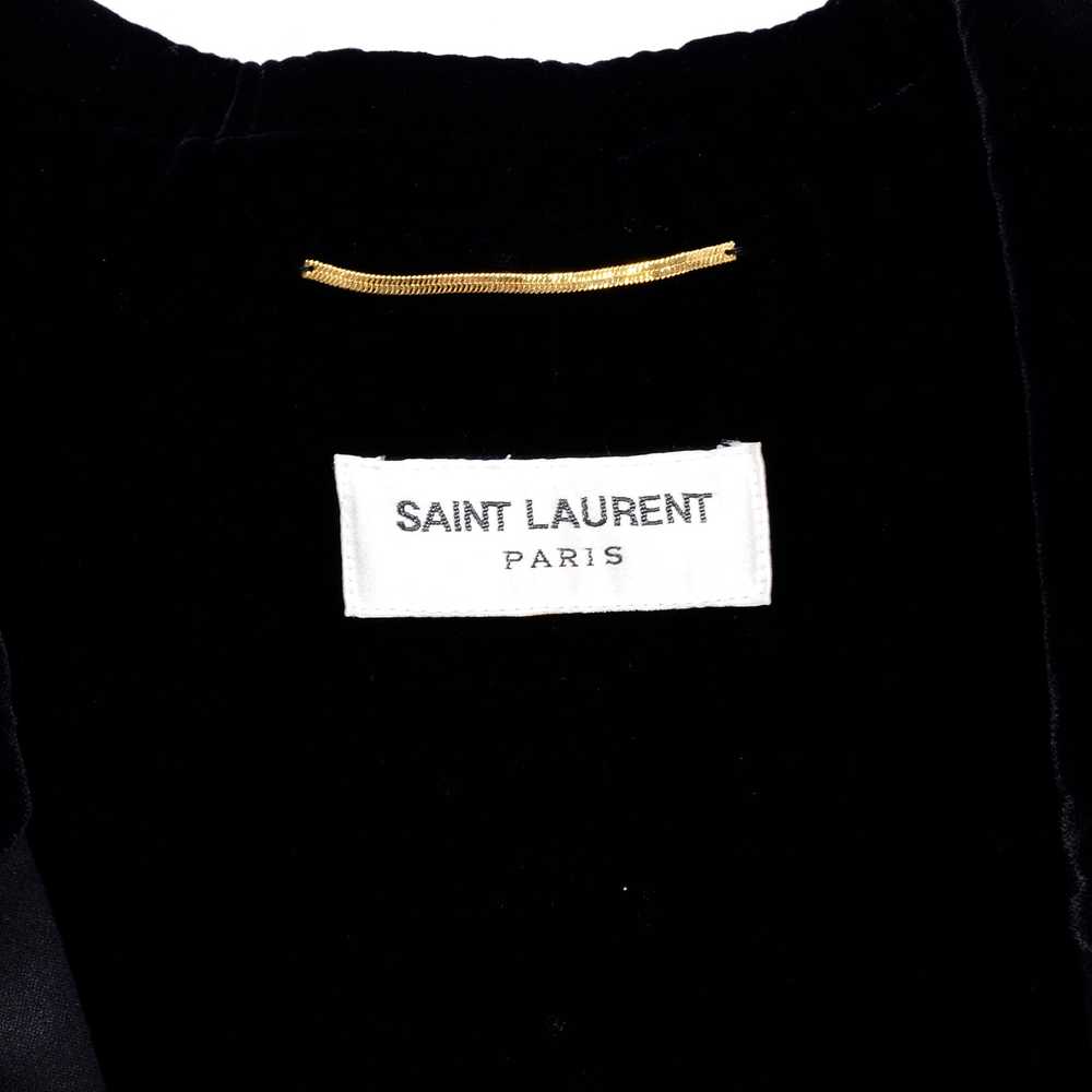 2000s Saint Laurent Black Velvet Cutaway Tuxedo T… - image 9