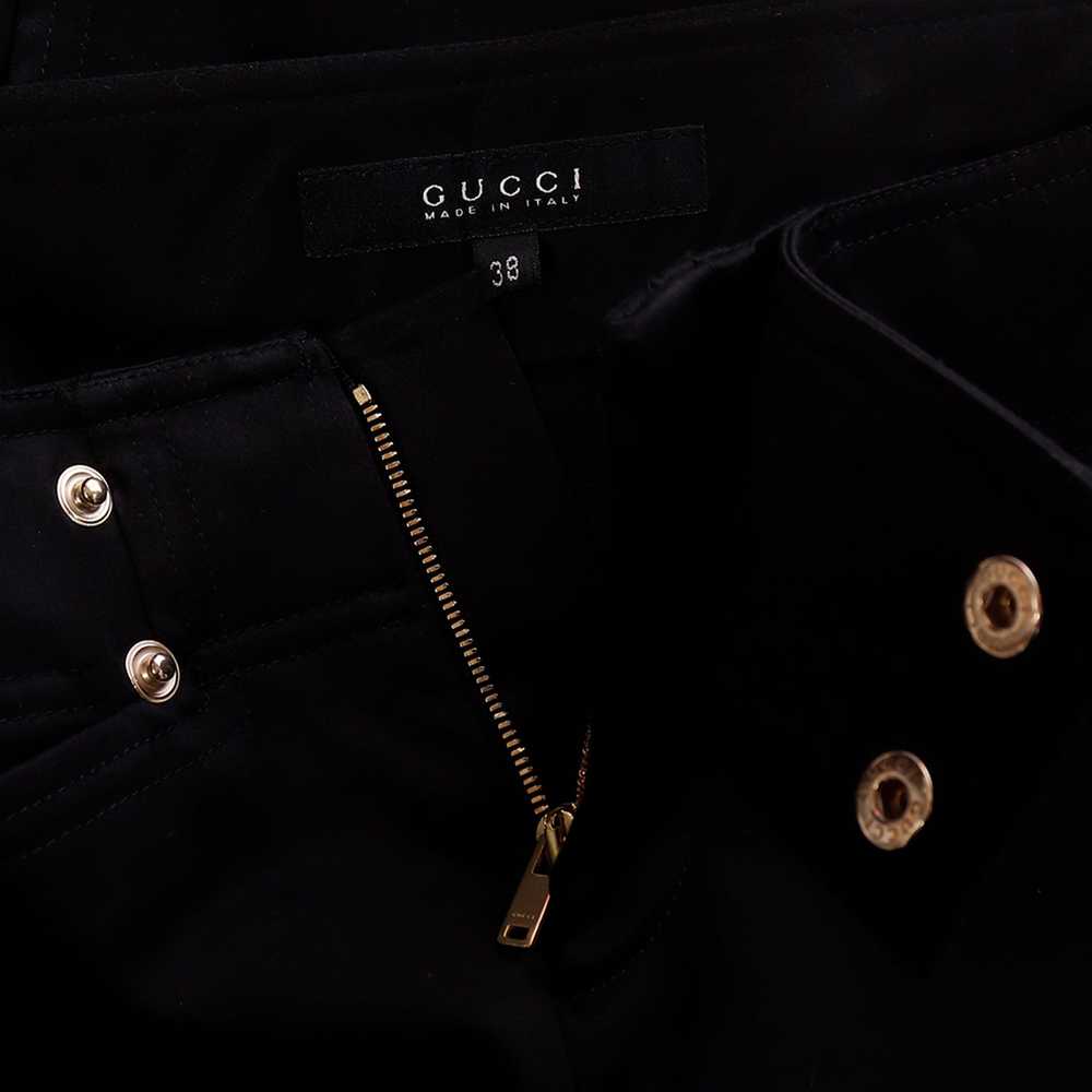 2000s Tom Ford for Gucci Black Cotton Pencil Skir… - image 7