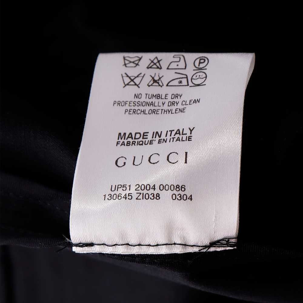2000s Tom Ford for Gucci Black Cotton Pencil Skir… - image 8