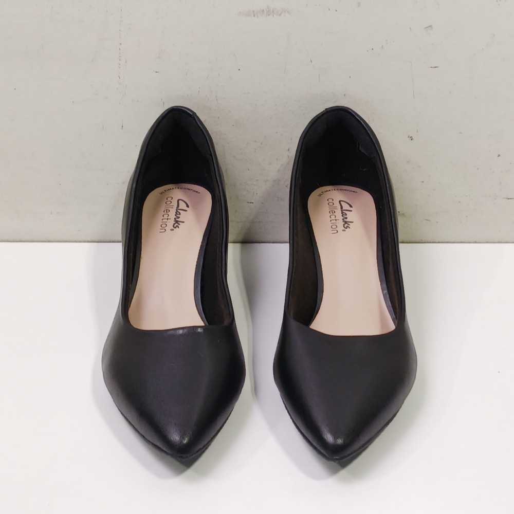 Clarks Ladies Black Wedge Heels Size 8.5 - image 1