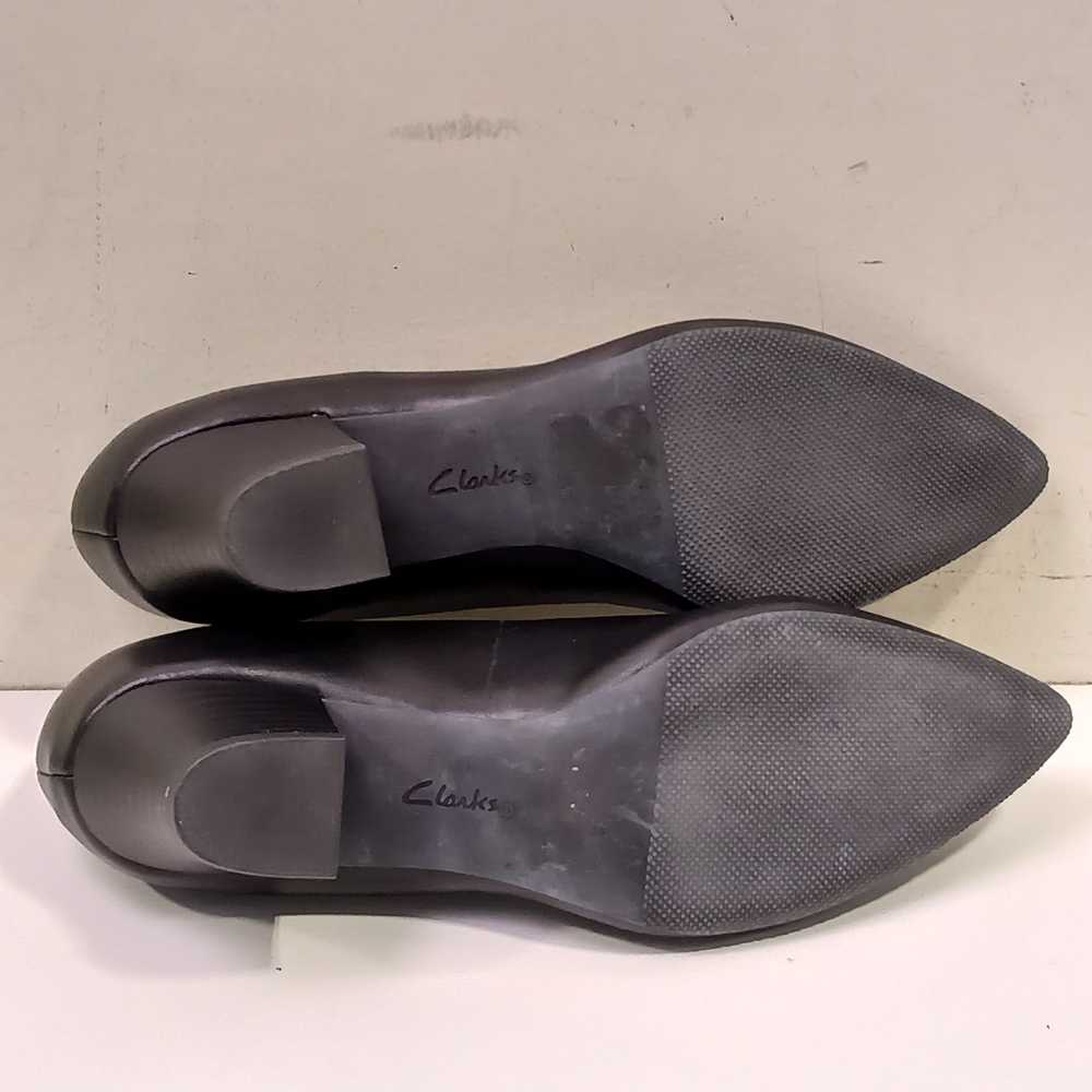 Clarks Ladies Black Wedge Heels Size 8.5 - image 5