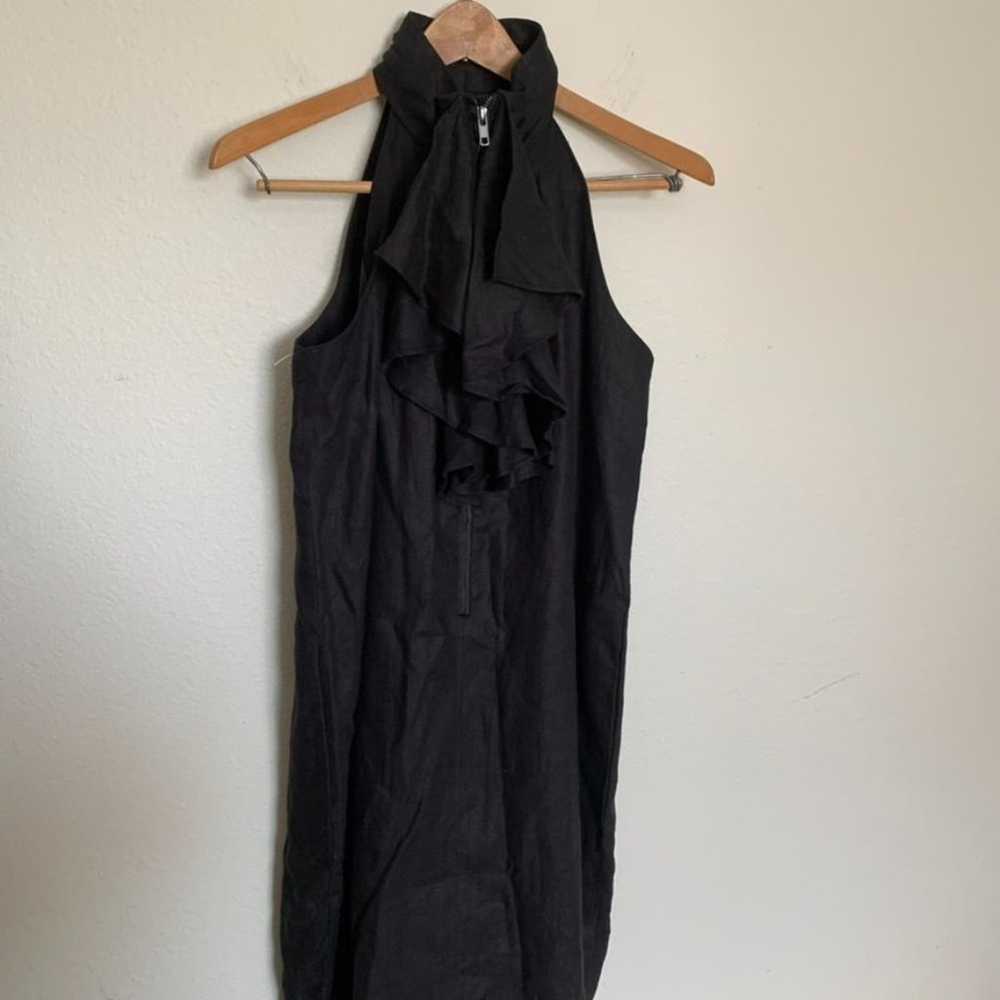 Madison Black Linen Dress - image 2