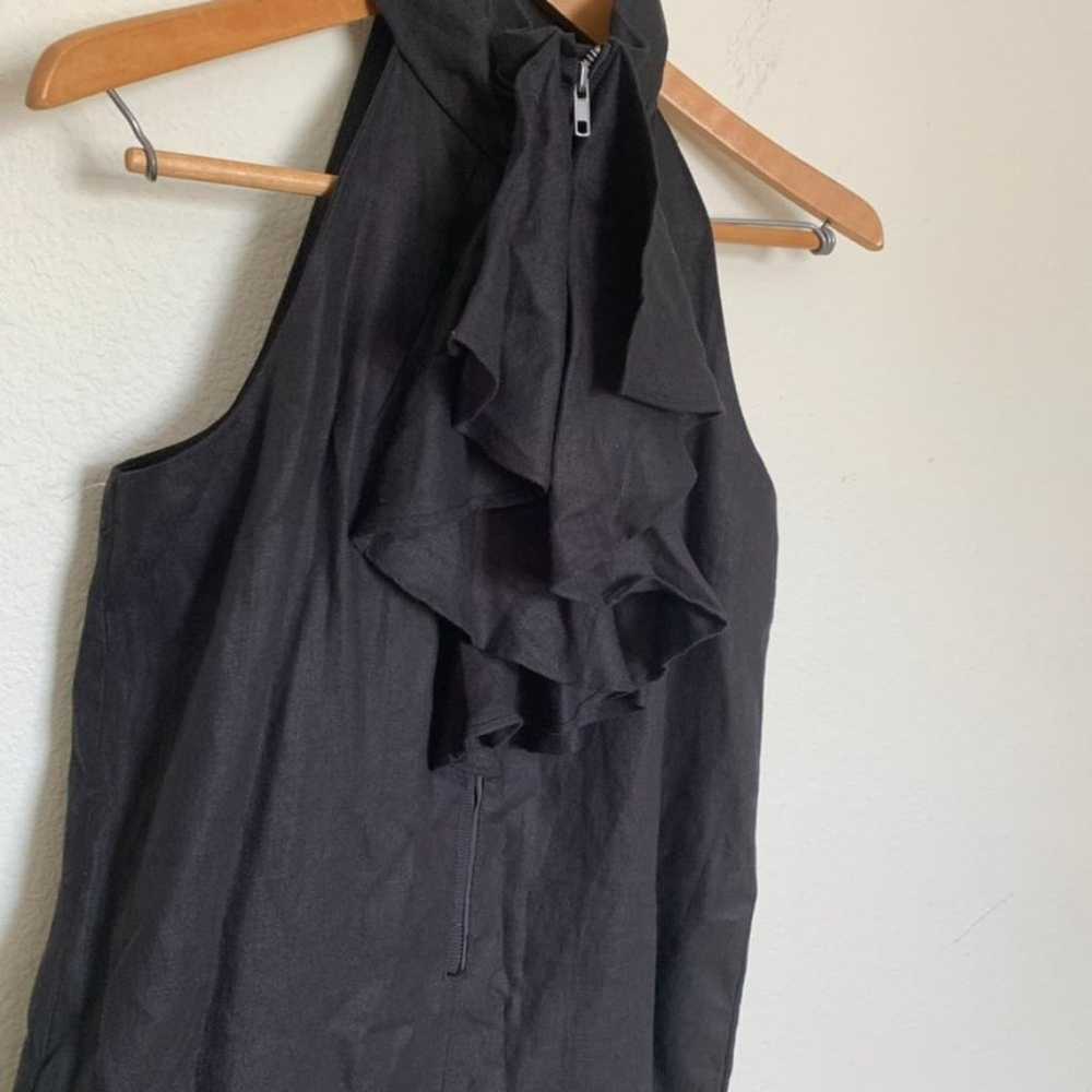 Madison Black Linen Dress - image 4