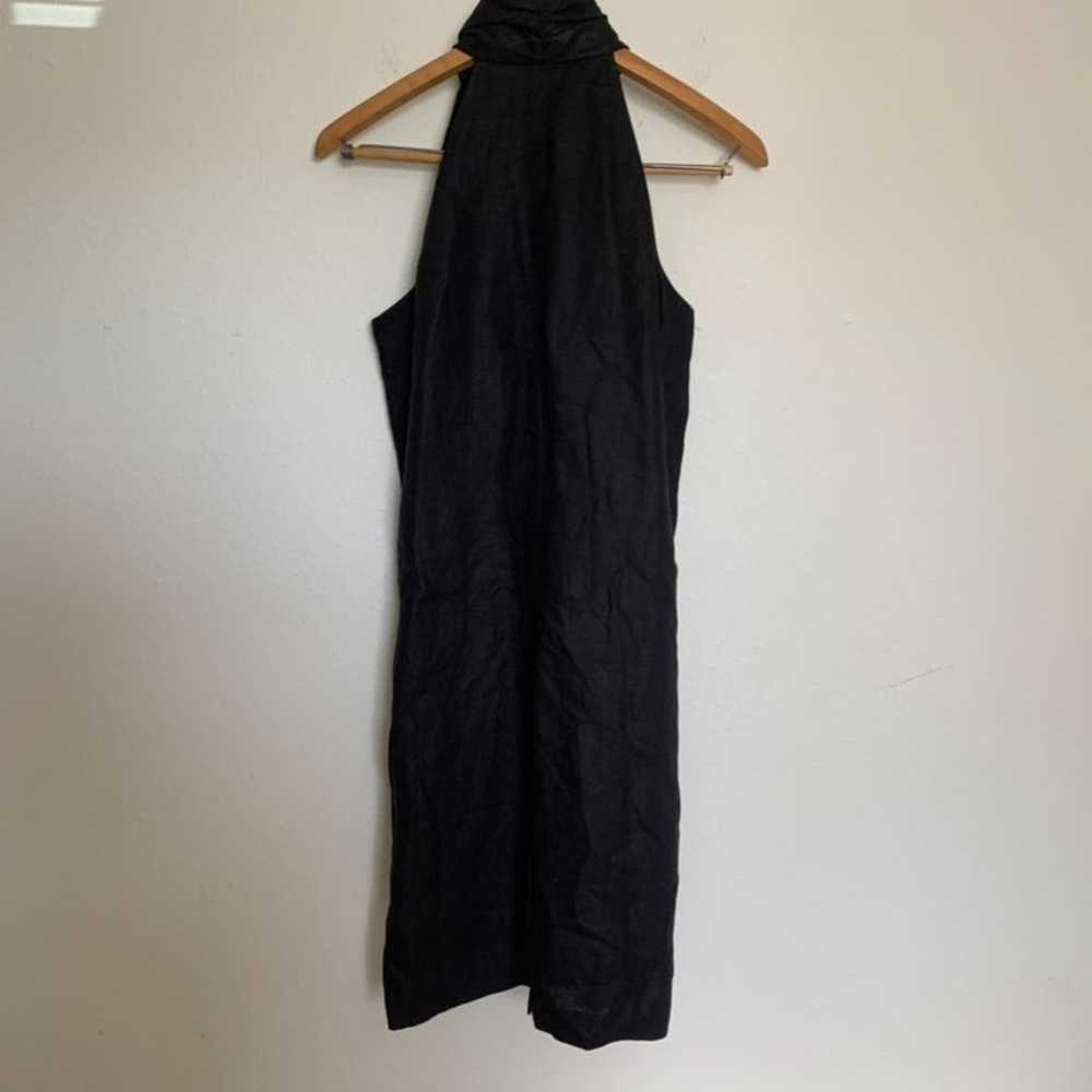 Madison Black Linen Dress - image 7