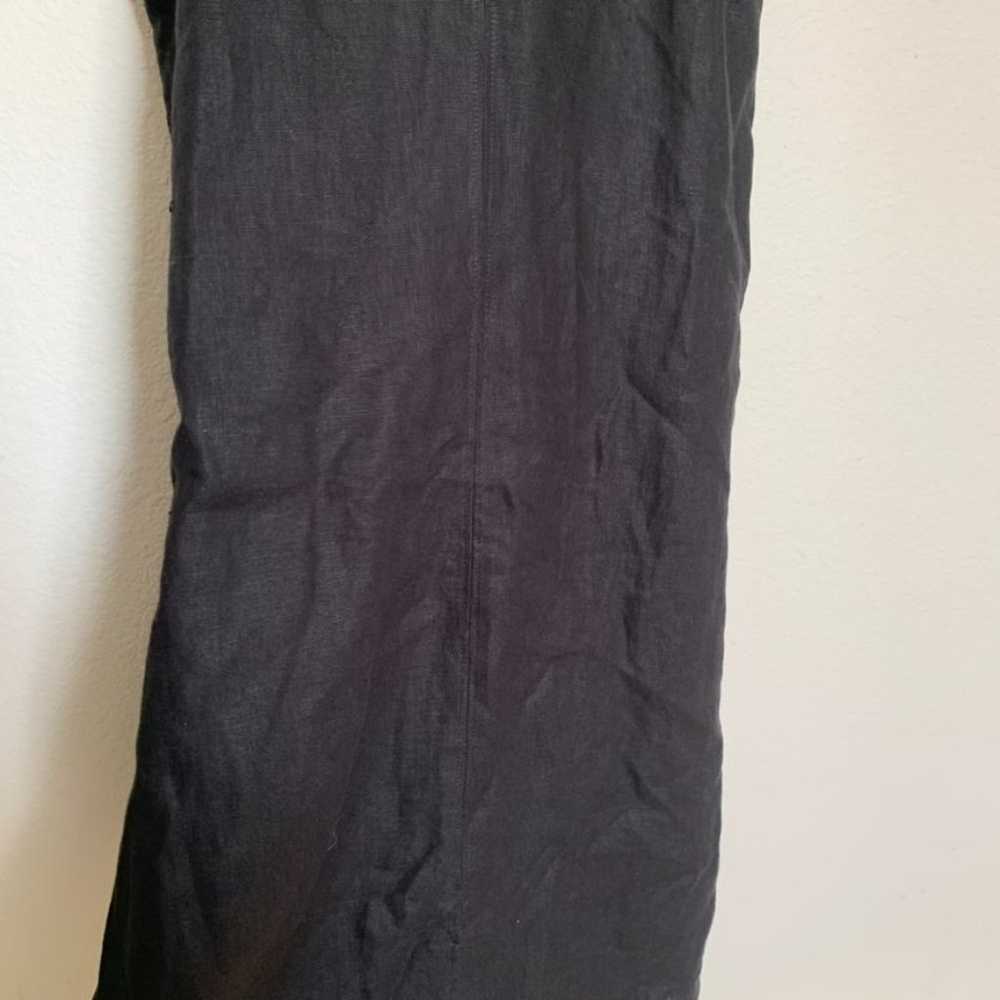 Madison Black Linen Dress - image 8