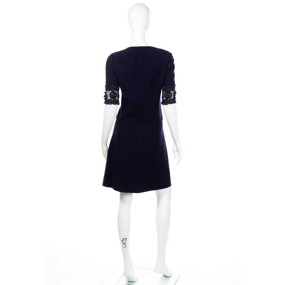 2007 Oscar de la Renta 2pc Black Skirt & Jacket S… - image 5