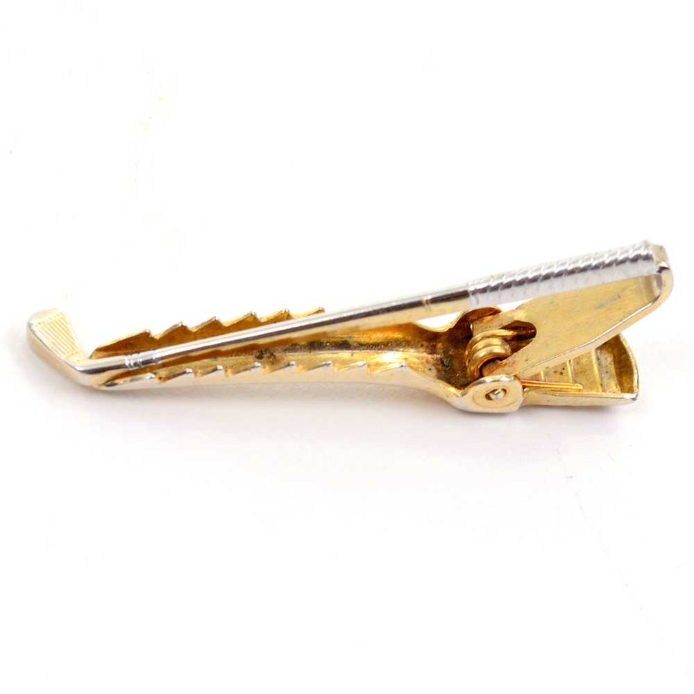 Anson Vintage Gold Plated Golf Club Tie Clip - image 3