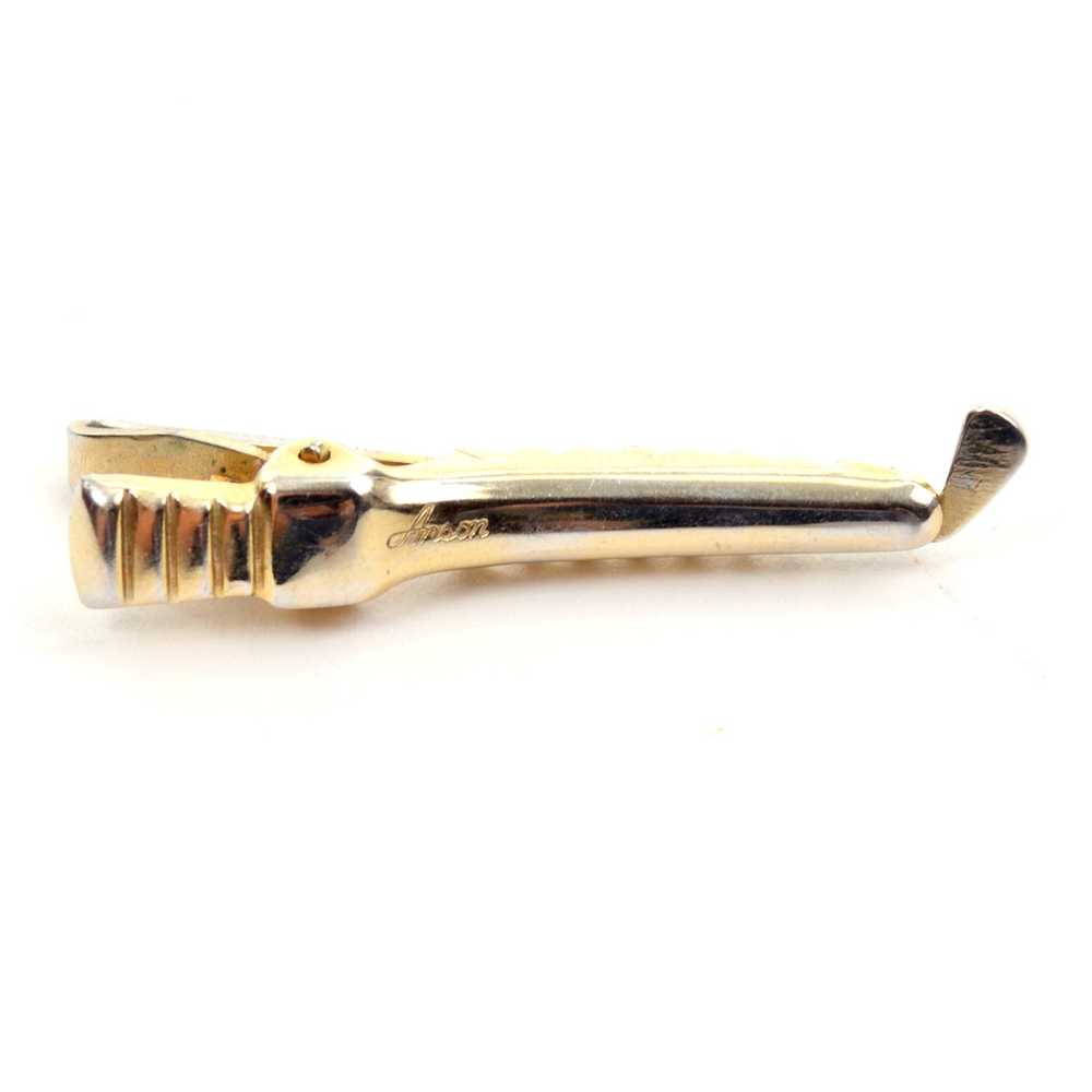 Anson Vintage Gold Plated Golf Club Tie Clip - image 4
