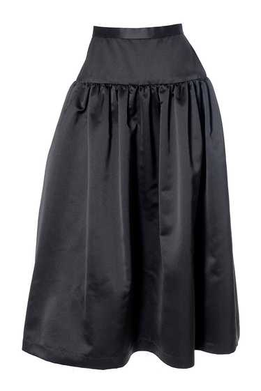 Anthony Muto Black Satin Vintage Evening Skirt